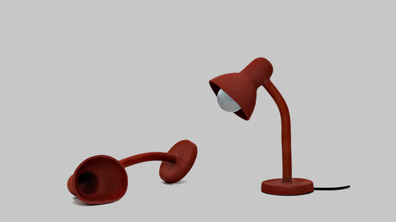 Illustration for article titled You'll Never Break This Awesome Rubber Lamp